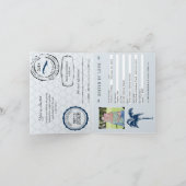 Cuba Blue Paspoort Huwelijksdatum Bewaren (Binnen)