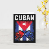 Cuba Boksen Shirt met handschoenen en Cubaanse vla Kaart (Gele Bloem)