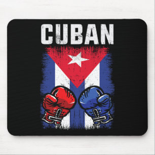 Cuba Boksen Shirt met handschoenen en Cubaanse vla Muismat