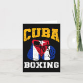 Cuba Bokshandschoenen Cubaanse vlag Boksen Team Cu Kaart (Voorkant)