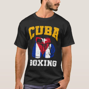 Cuba Bokshandschoenen Cubaanse vlag Boksen Team Cu T-shirt