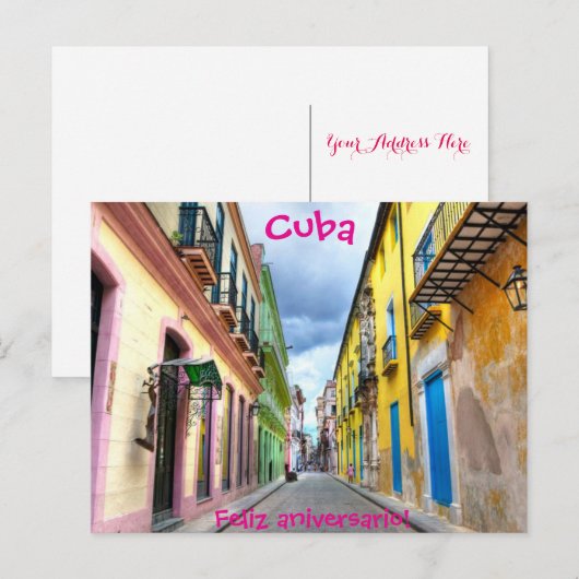 Cuba-Briefkaart Briefkaart (Voorkant / Achterkant)