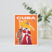 Cuba briefkaart van het klassieke reizen (Staand voorkant)