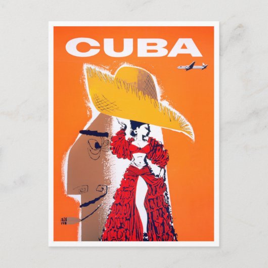 Cuba briefkaart van het klassieke reizen (Voorkant)