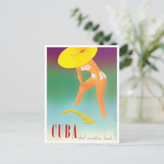 Cuba briefkaart van het klassieke reizen (Staand voorkant)