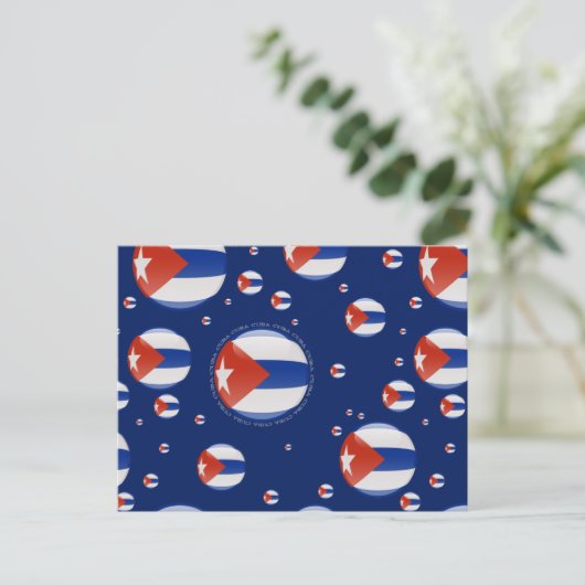 Cuba Bubble Flag Briefkaart (Staand voorkant)