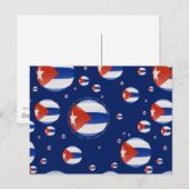 Cuba Bubble Flag Briefkaart (Voorkant / Achterkant)