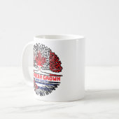 Cuba Canadian Canada Tree Roots Flag Koffiemok (Voorkant links)