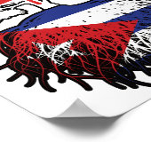 Cuba Canadian Canada Tree Roots Flag Poster (Hoek)