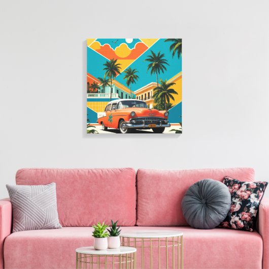 Cuba Canvas Afdruk (Insitu (Woonkamer))