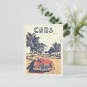 Cuba, Caraïbisch gebied, typisch oude auto-Briefka Briefkaart (Staand voorkant)
