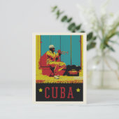 Cuba Caraïbisch typisch muzikant van het Briefkaar Briefkaart (Staand voorkant)