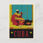 Cuba Caraïbisch typisch muzikant van het Briefkaar Briefkaart (Voorkant)