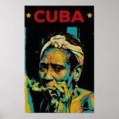 Cuba Caraïbische typische vrouw van het Briefkaart Poster (Voorkant)