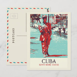 Cuba, Caribisch gebied, Briefkaart Benny Moré