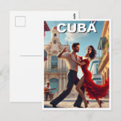 Cuba Cha-Cha dansers Briefkaart (Voorkant / Achterkant)