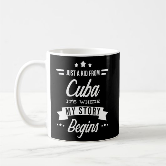 Cuba citeert - slechts een Kind van Cuba - een Cub Koffiemok (Links)