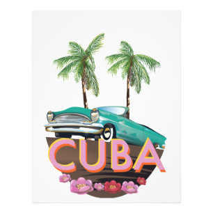 Cuba Classic Car logo Foto Afdruk