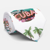 Cuba Classic Car-logo Stropdas (Opgerold)