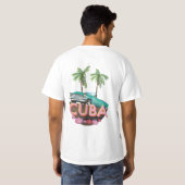 Cuba Classic Car logo T-shirt (Achterkant volledig)