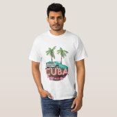 Cuba Classic Car logo T-shirt (Voorkant volledig)