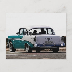 Cuba Classic Cars Two-Tone Turquoise Briefkaart