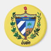 Cuba Coat Arms Kitchen Magnet (Voorkant)