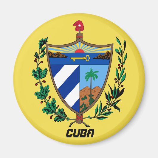 Cuba Coat Arms Kitchen Magnet (Voorkant)
