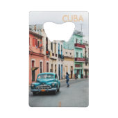Cuba Creditkaart Flessenopener (Voorkant)