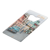 Cuba Creditkaart Flessenopener (Voorkant Gekanteld)