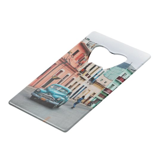 Cuba Creditkaart Flessenopener (Achterkant Gekanteld)