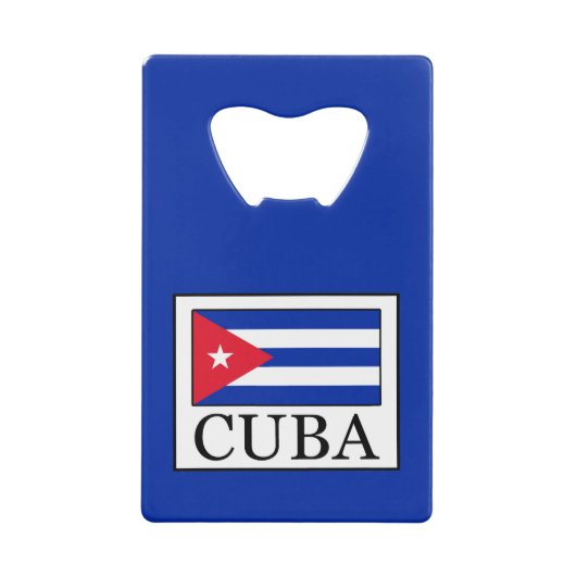 Cuba Creditkaart Flessenopener (Voorkant)