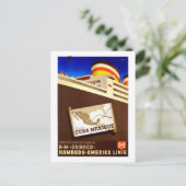 Cuba, cruise Ocean Liner Travel Briefkaart (Staand voorkant)