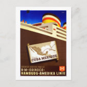 Cuba, cruise Ocean Liner Travel Briefkaart (Voorkant)