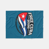 Cuba Cuba Libre Donroe Doctrine Ontwerp Fleece Deken (Voorkant (Horizontaal))