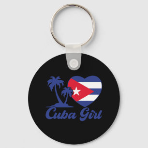Cuba - Cubaanse Meisjesvlag Cubanita Hispanic Heri Sleutelhanger