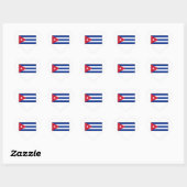 Cuba - Cubaanse vlag Hart Sticker (Vel)
