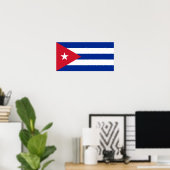 Cuba - Cubaanse vlag Poster (Thuiskantoor)