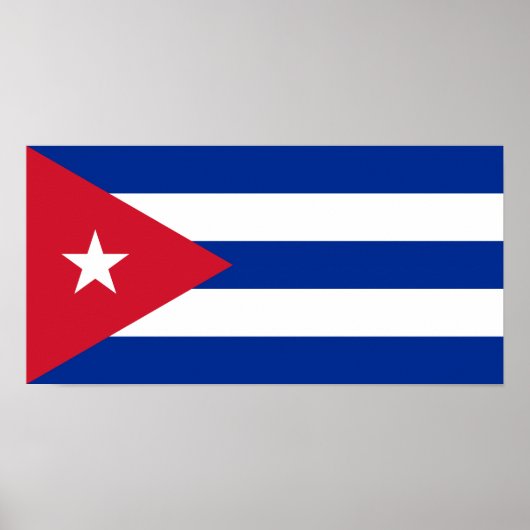 Cuba - Cubaanse vlag Poster (Voorkant)