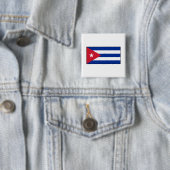 Cuba - Cubaanse vlag Vierkante Button 5,1 Cm (In situ)