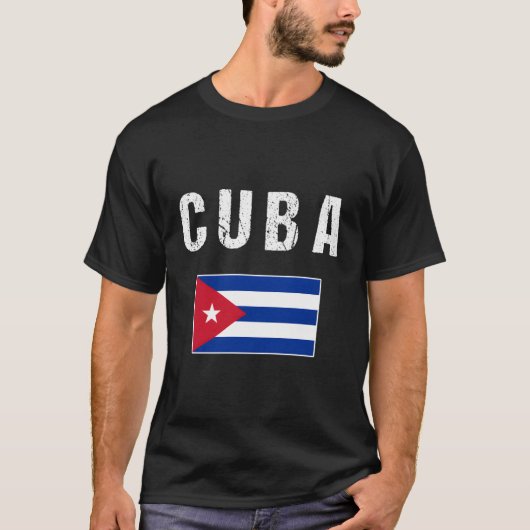 Cuba Cubaanse vlag voor T-shirt (Voorkant)