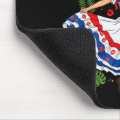 Cuba Cuban Girl Traditional Dress Trocal Flowers Muismat (Hoek)