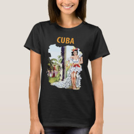Cuba Danser Vakantie Reis T-Shirt