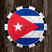 Cuba-dartboard en Cubaanse vlag/spelraad Dartbord