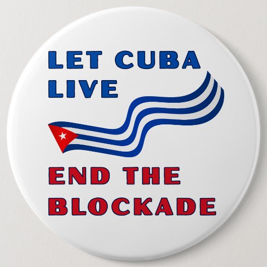 Cuba deblokkkeren ronde button 6,0 cm (Voorkant)