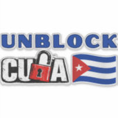 Cuba deblokkkeren sticker (Voorkant)