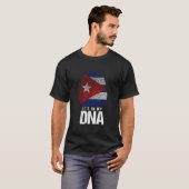 Cuba Dna Born Cuban Flag Havana T-shirt (Voorkant volledig)