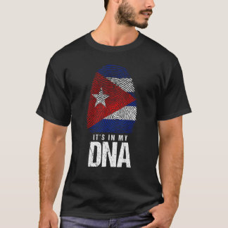 Cuba DNA Geboren Cubaanse Vlag Havana T-shirt