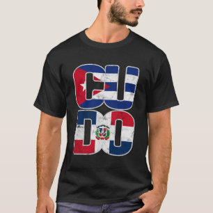 Cuba Dominicaanse Republiek Cubaanse vlag Bande T-shirt