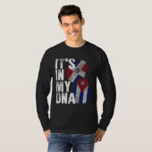 Cuba Dominican Republic It s In My DNA Pride Cuban T-shirt (Voorkant volledig)